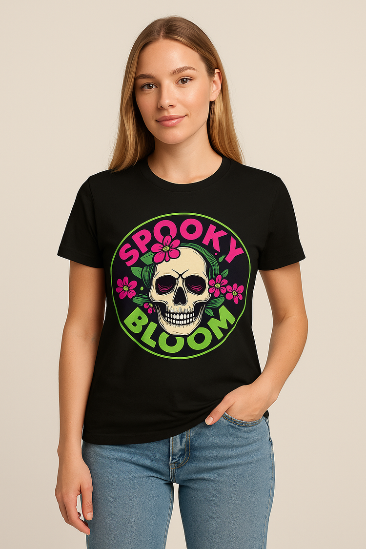 Logo Rose Emblem Tees and Spooky Bloom