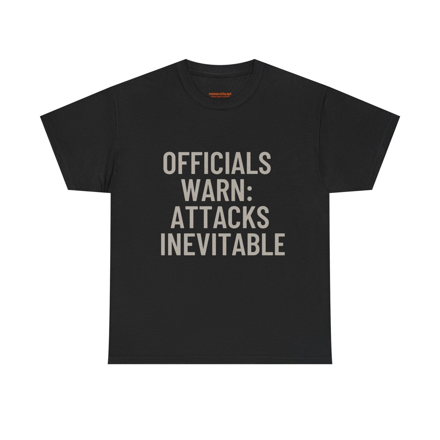 Statement Graphic Tee - Officials Warn Bold Print