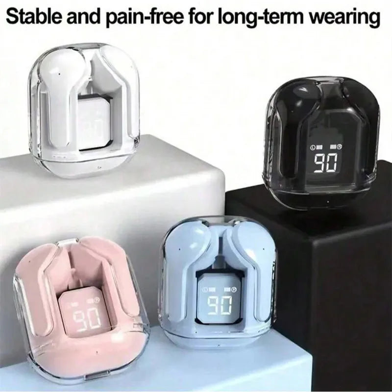 T2 Bluetooth 5.3 Headphones TWS Transparent Wireless Headset HIFI Sound Quality For Xiaomi Earbuds