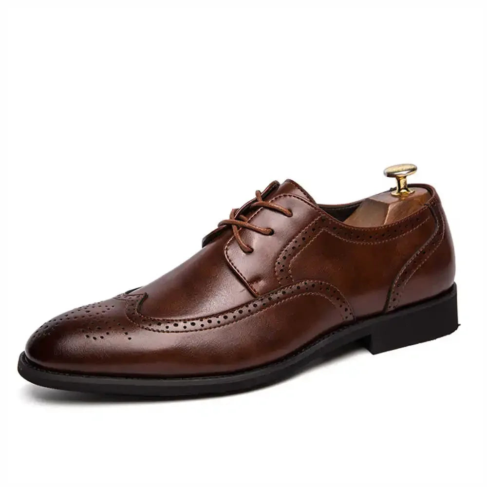 Leather Men's Dressed Oxford Shoes Luxury Many Sizes