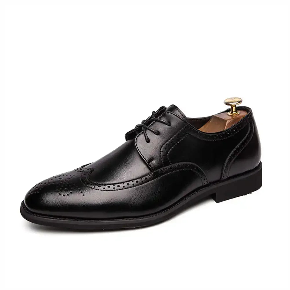Leather Men's Dressed Oxford Shoes Luxury Many Sizes