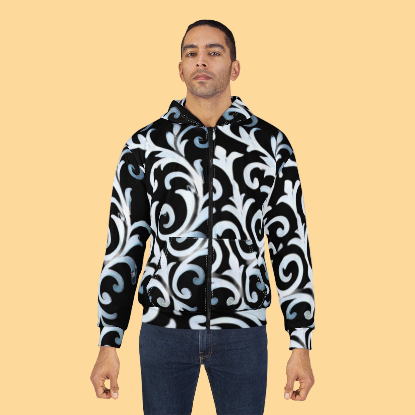 Milan Zipped Hoodie 1 - Noir Wave Runway Edition