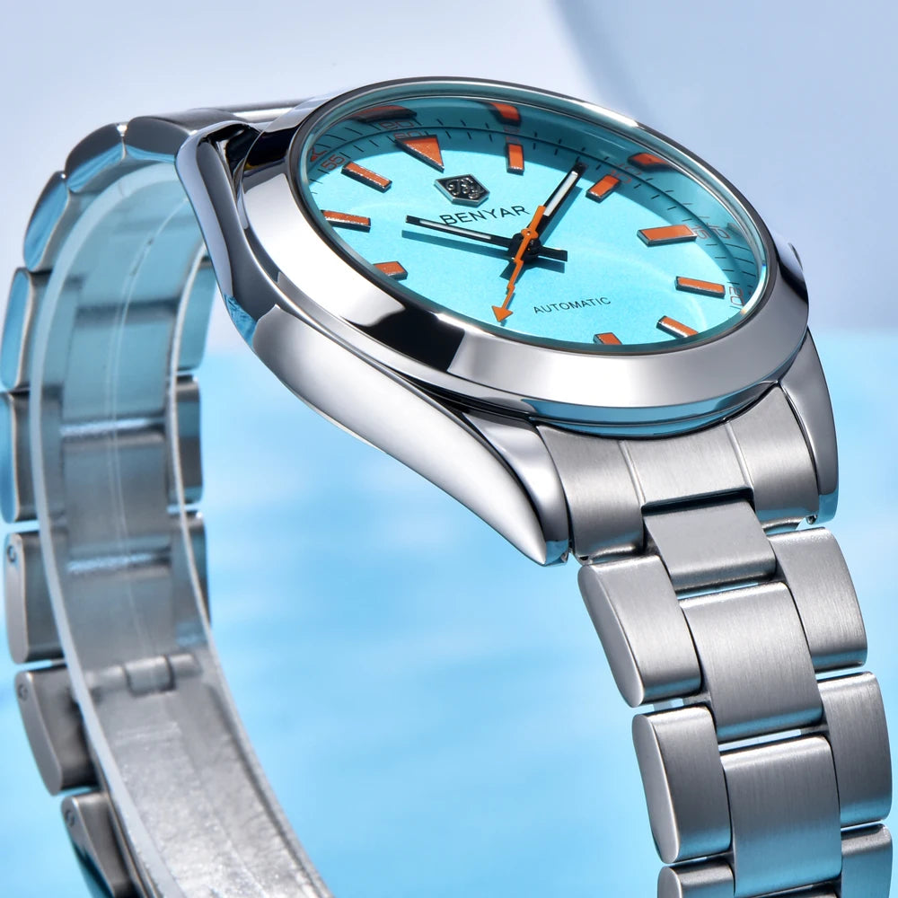 2025 New BENYAR Men’s Watches Luxury Mechanical Wristwatch Automatic Luminous Waterproof with Gift Box