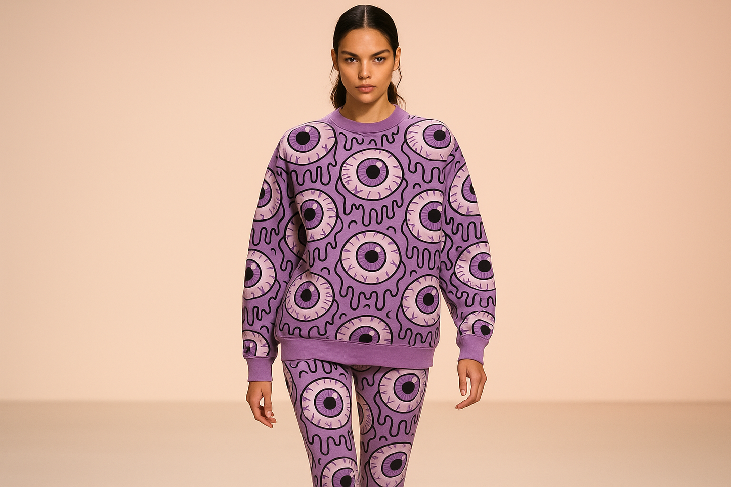 AOP Violet Dusk - Pastel Peach