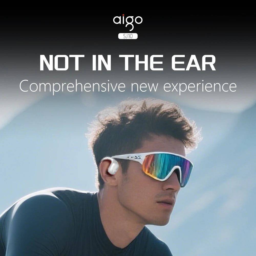 Aigo SJ10 AI Translator Multilingual Earphone 500mAh Battery Wireless Headset (HD Voice Headphone For Office And Travel)