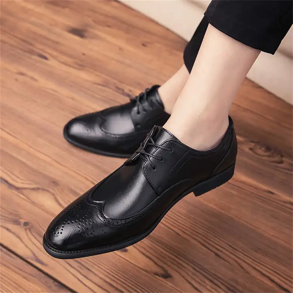 Leather Men's Dressed Oxford Shoes Luxury Many Sizes