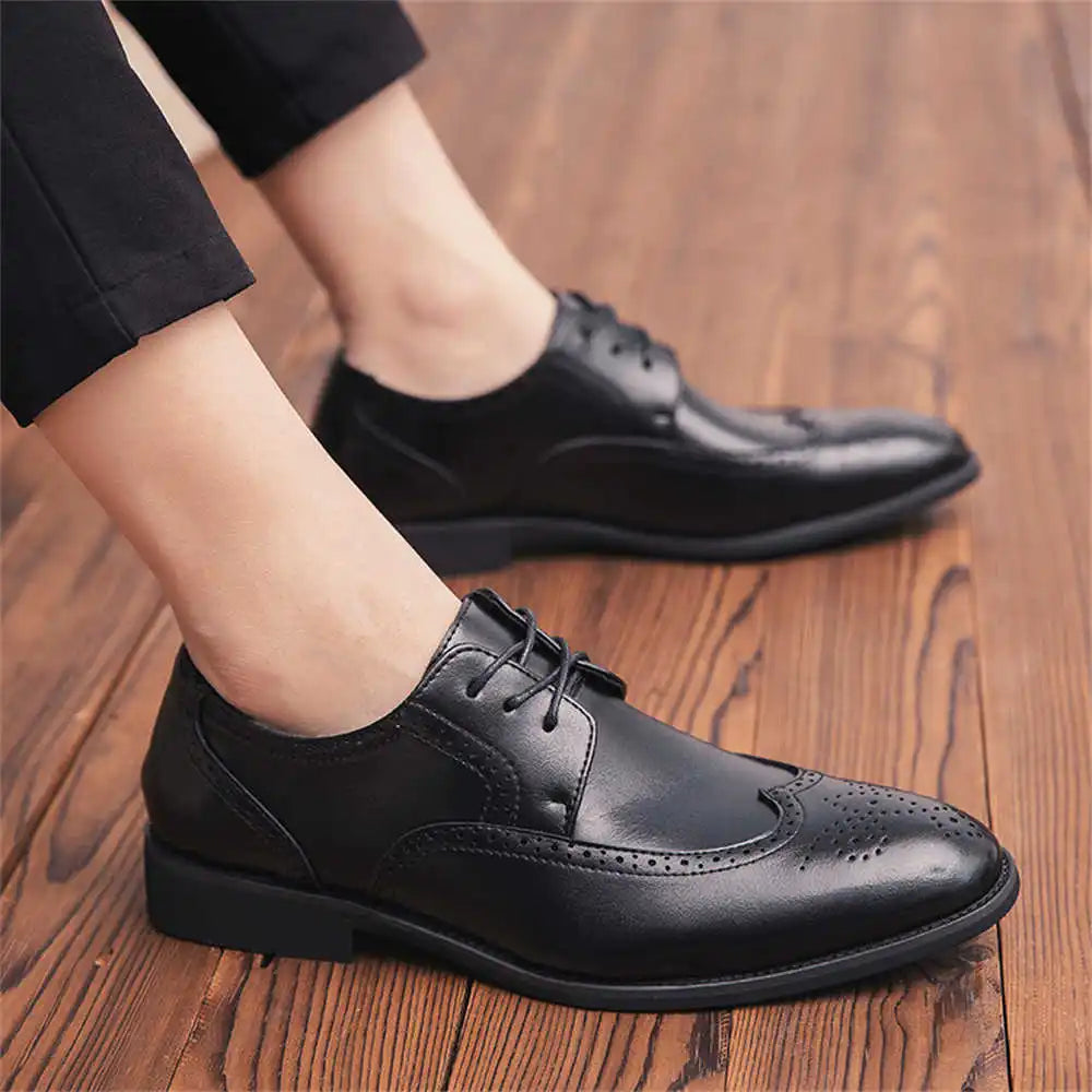 Leather Men's Dressed Oxford Shoes Luxury Many Sizes