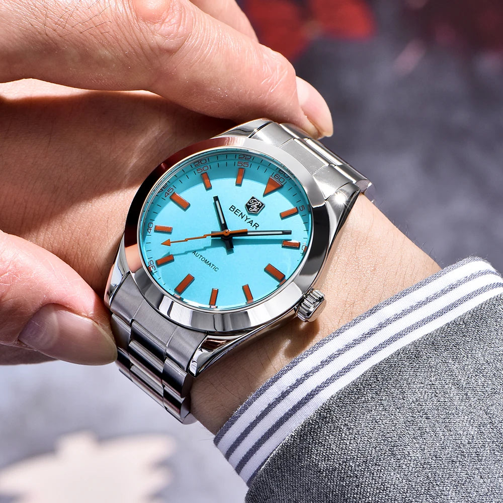2025 New BENYAR Men’s Watches Luxury Mechanical Wristwatch Automatic Luminous Waterproof with Gift Box