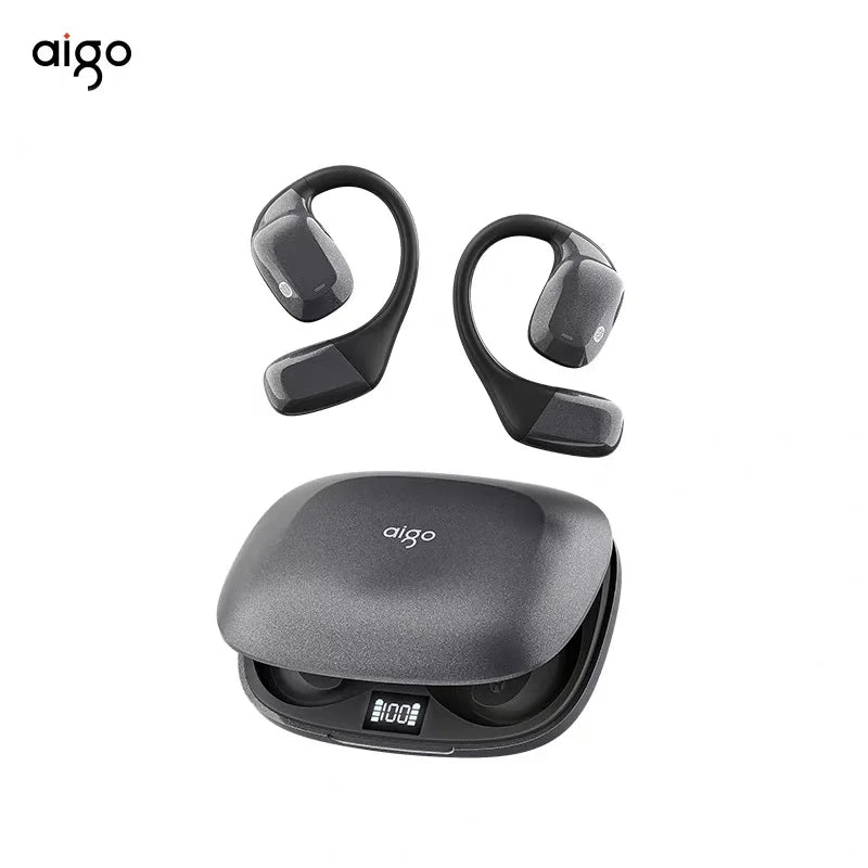 Aigo SJ10 AI Translator Multilingual Earphone 500mAh Battery Wireless Headset (HD Voice Headphone For Office And Travel)