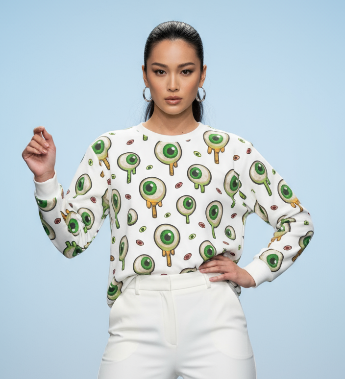Dripping Eyeball Crewneck — Crusta Edition
