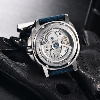 PAGANI DESIGN New Men's Automatic Mechanical Diving Watch 200m Waterproof AR Sapphire Glass Energy Storage Display Gift Box Set