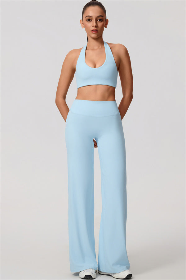 Nestle Hollow-Back Halter Sports Bra