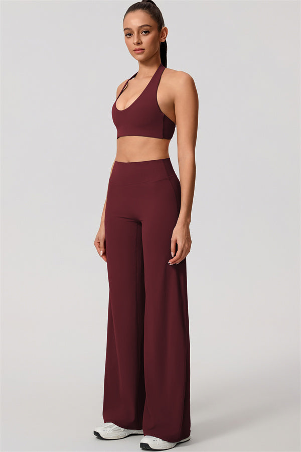 Nestle Hollow-Back Halter Sports Bra