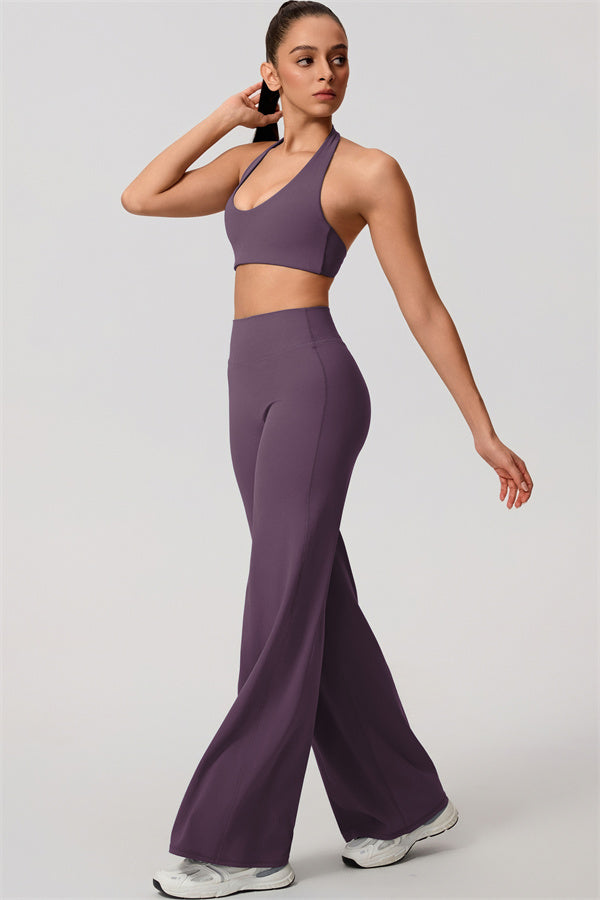 Nestle Hollow-Back Halter Sports Bra