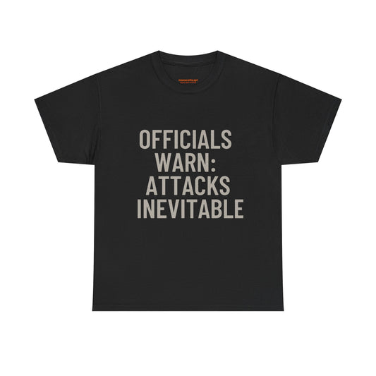 Statement Graphic Tee - Officials Warn Bold Print