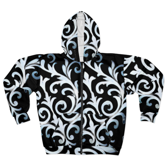 Milan Zipped Hoodie 1 - Noir Wave Runway Edition