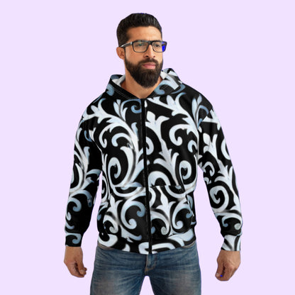 Milan Zipped Hoodie 1 - Noir Wave Runway Edition