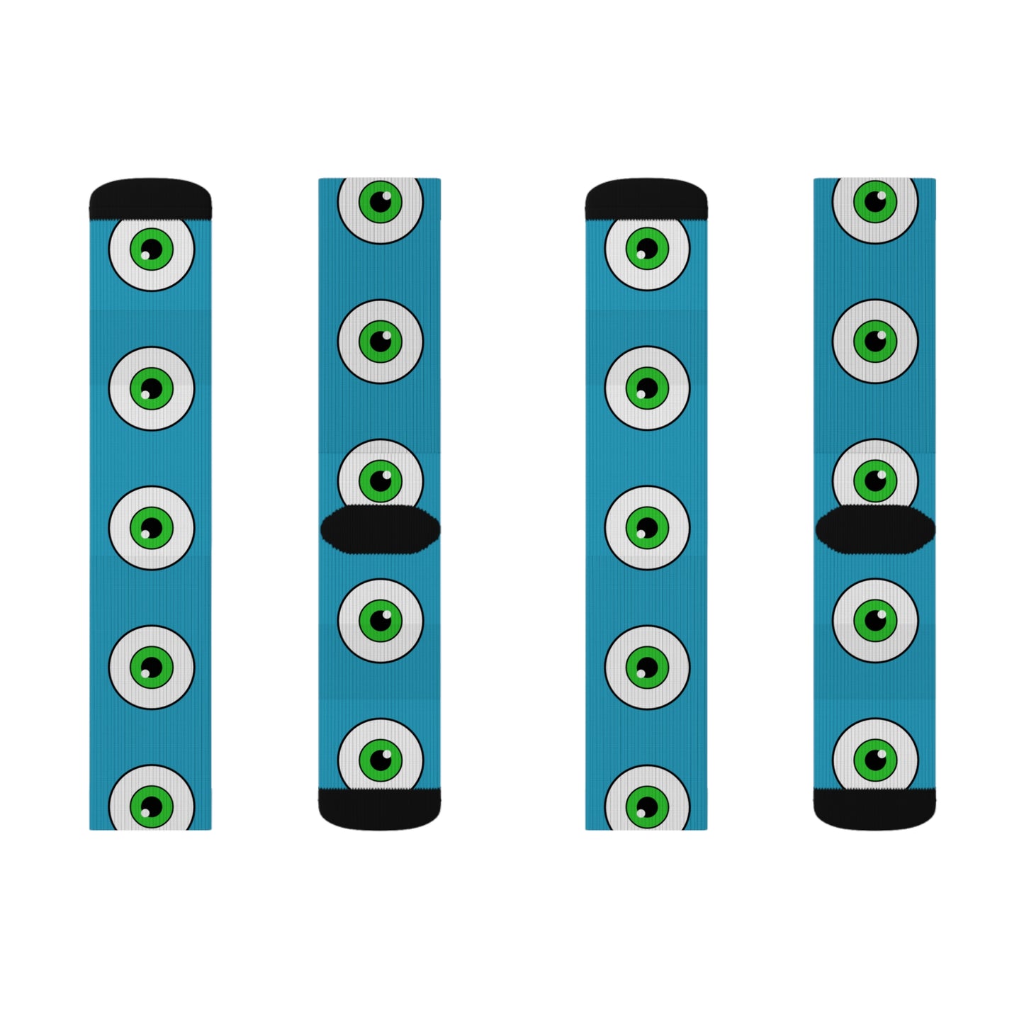 Blue Eyeball Crew Socks
