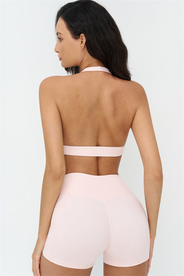 Sports Bra and Shorts 2-Piece Set – Seamless Sculpting