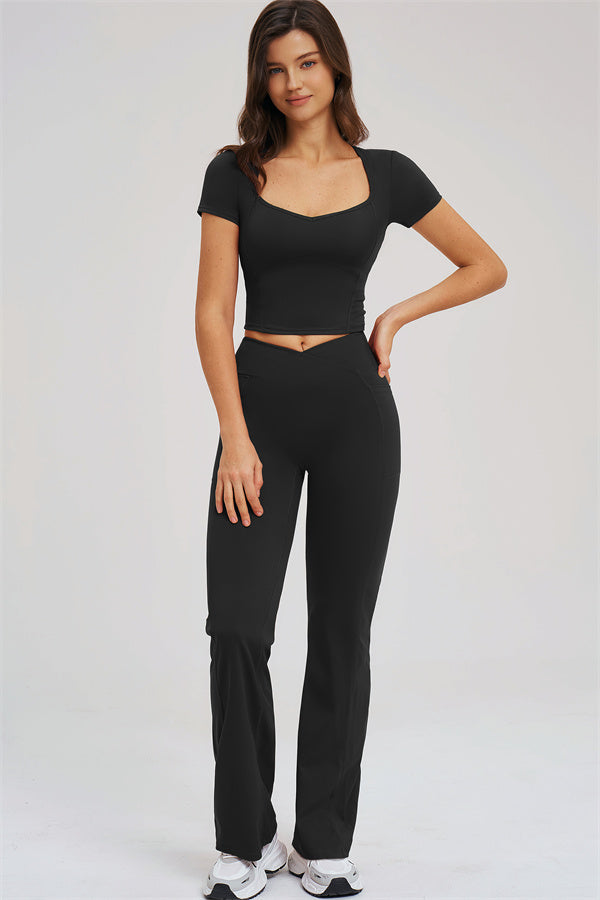 The Sizzle T-shirt Flared Leggings 2-Piece Set