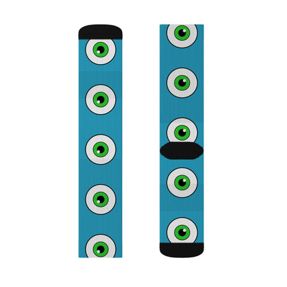 Blue Eyeball Crew Socks