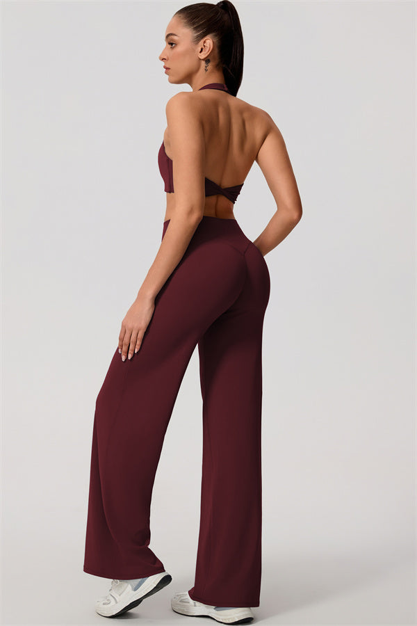 Nestle Hollow-Back Halter Sports Bra