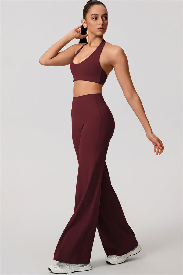 Nestle Hollow-Back Halter Sports Bra