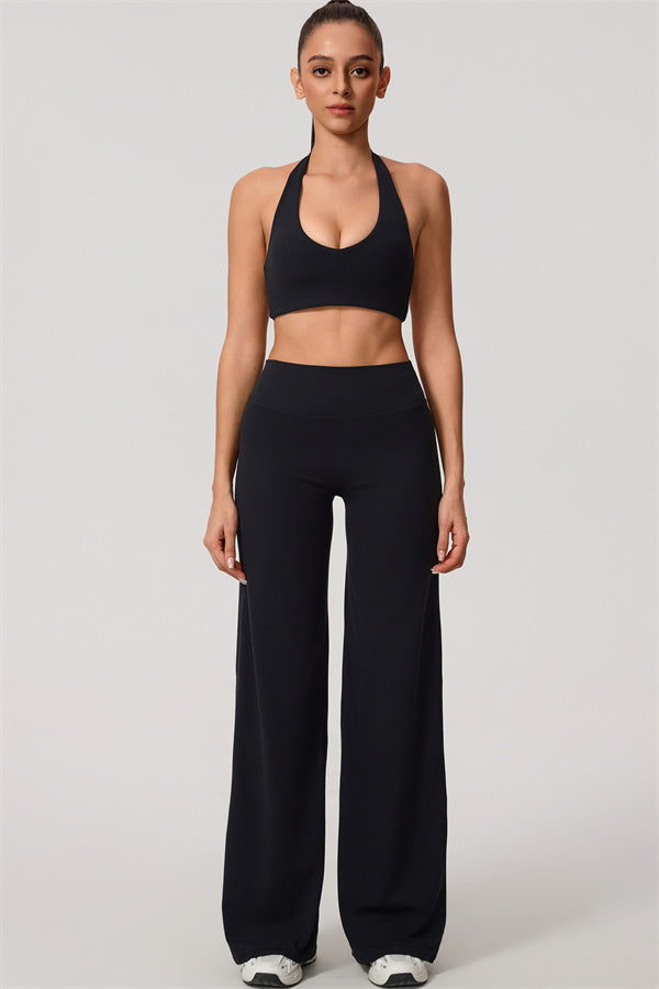 Nestle Hollow-Back Halter Sports Bra