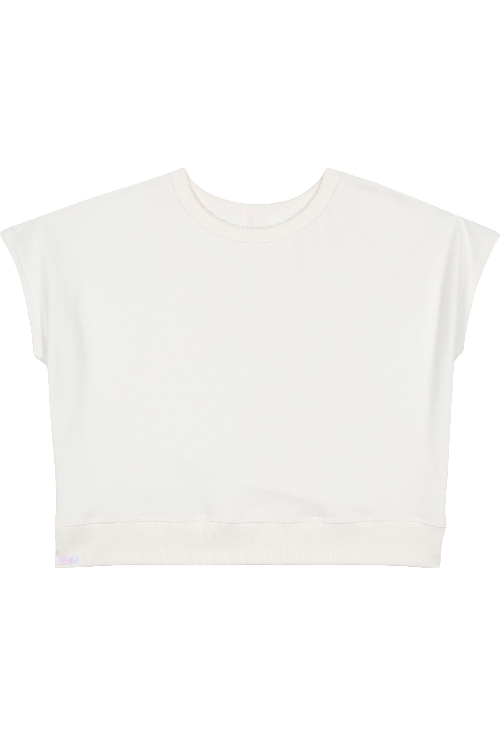 The Bateau Top - Natural with Pink Stitching