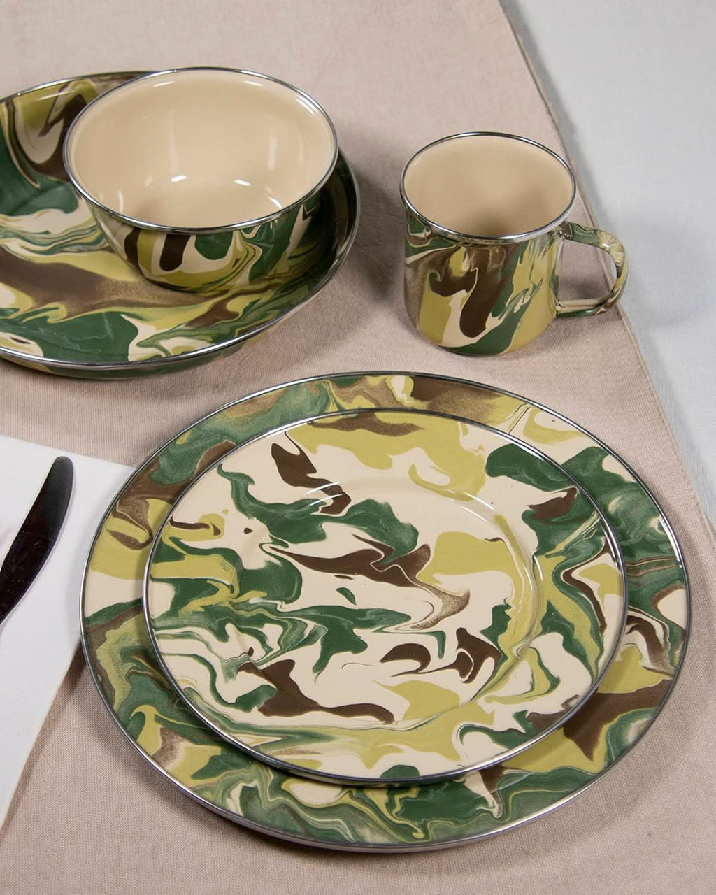 Golden Rabbit Enamelware Stock Pot 18 QUARTS (Camouflage)