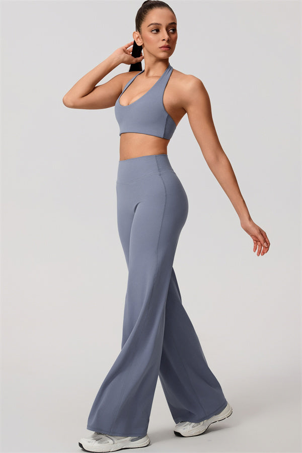 Nestle Hollow-Back Halter Sports Bra