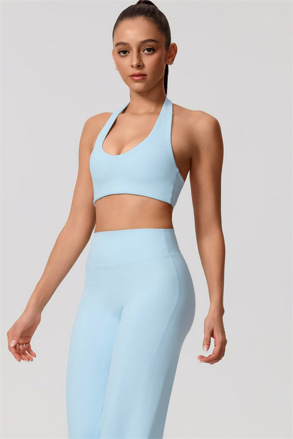 Nestle Hollow-Back Halter Sports Bra