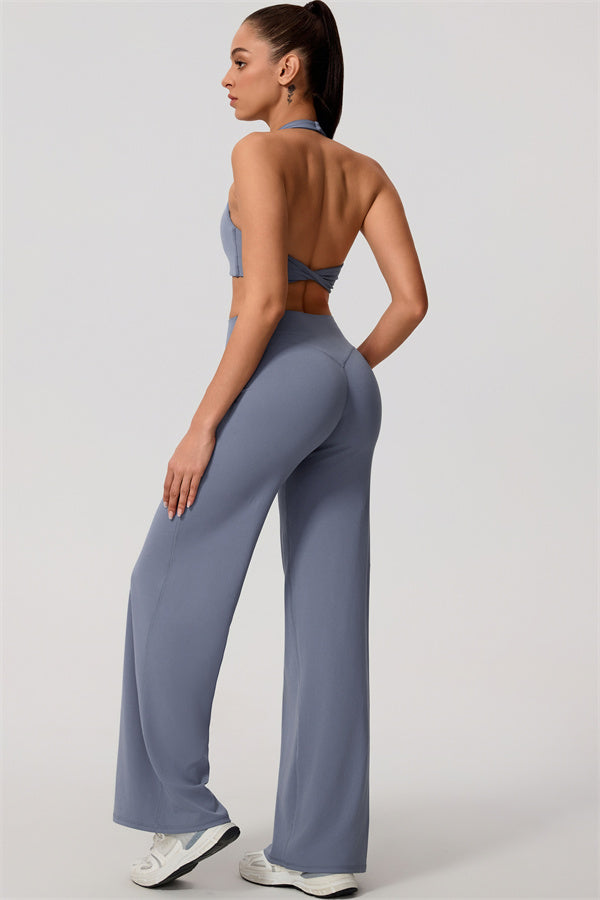 Nestle Hollow-Back Halter Sports Bra
