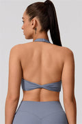 Nestle Hollow-Back Halter Sports Bra