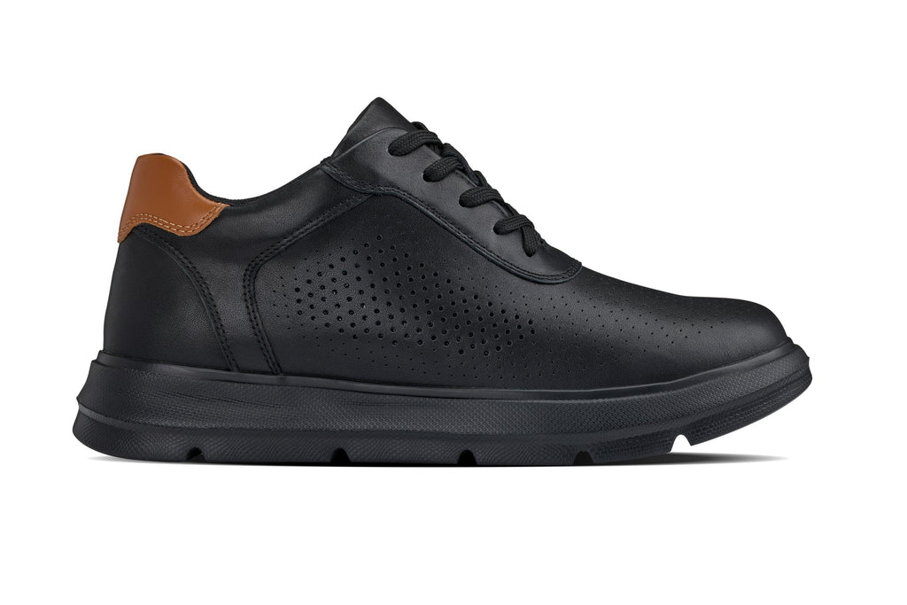 Men's Black Lightweight Casual Walkers J1580