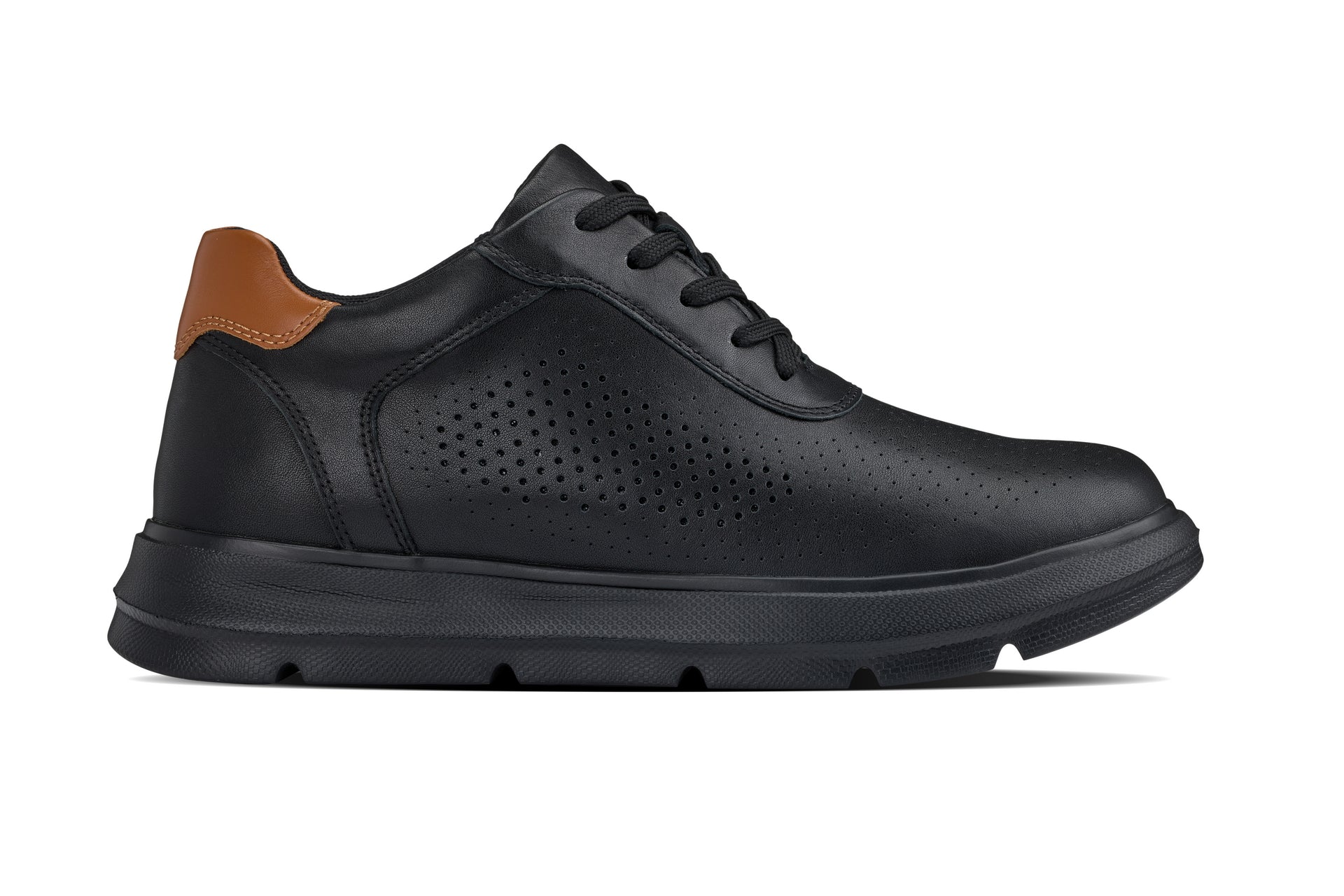 Men's Black Lightweight Casual Walkers J1580