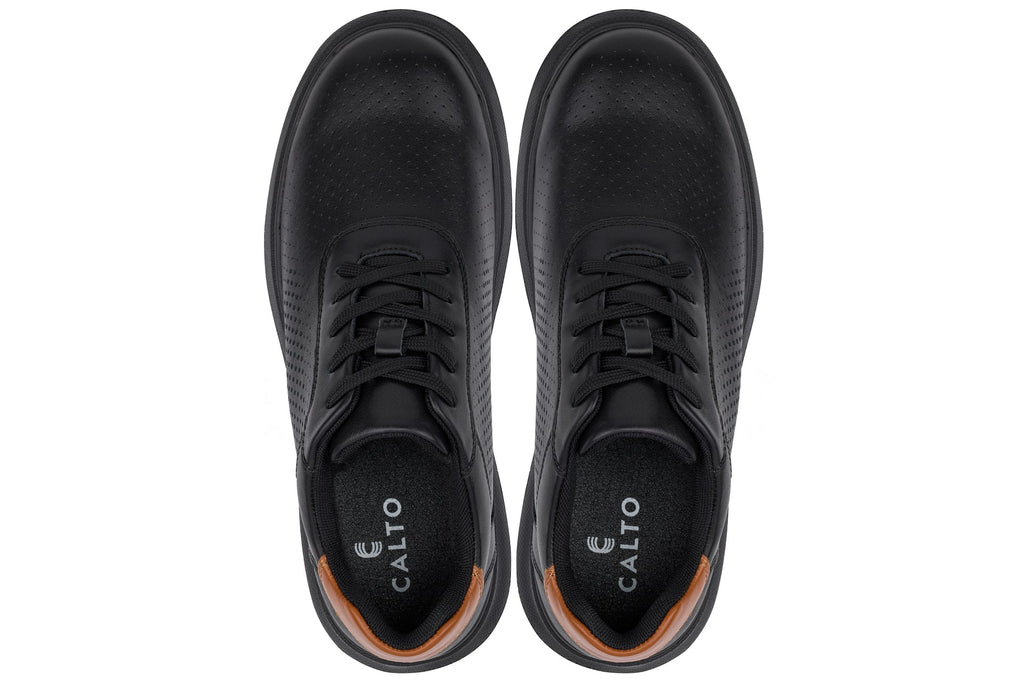 Men's Black Lightweight Casual Walkers J1580