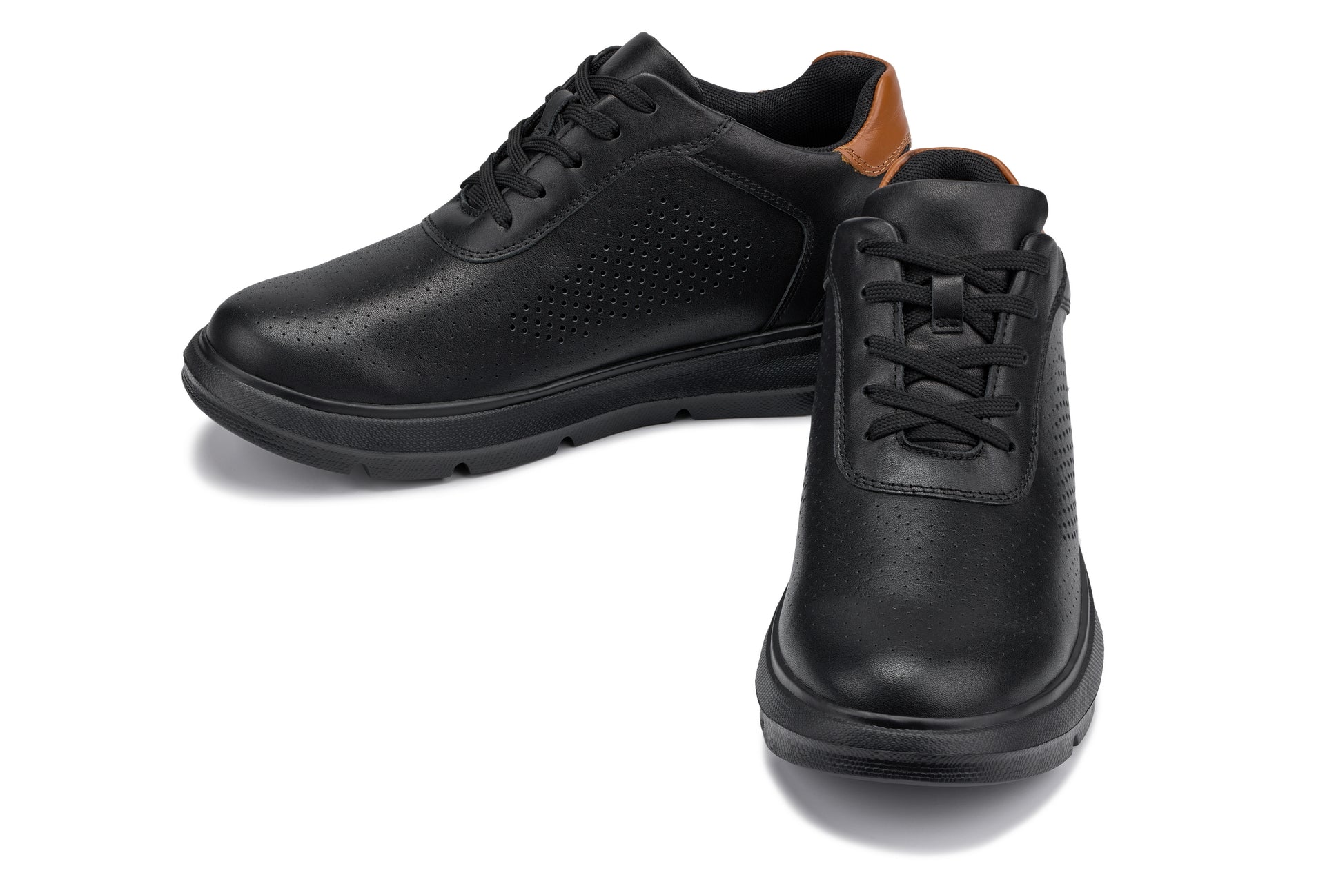 Men's Black Lightweight Casual Walkers J1580