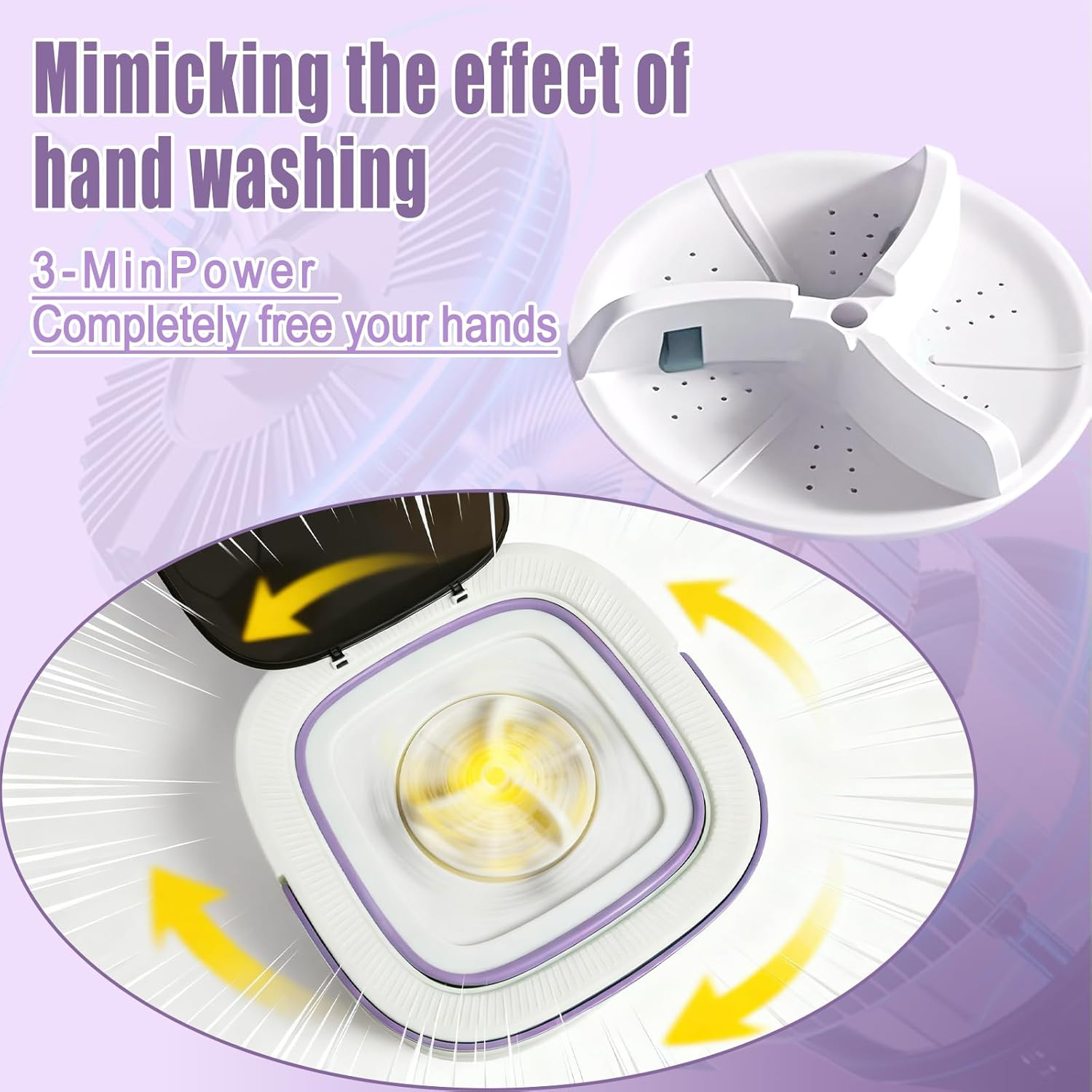 Mini Portable Foldable Washing Machine (16L)