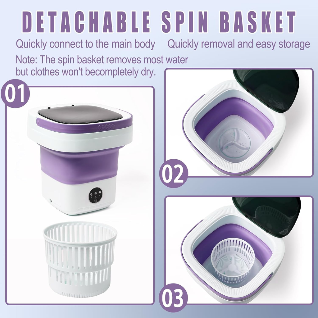 Mini Portable Foldable Washing Machine (16L)