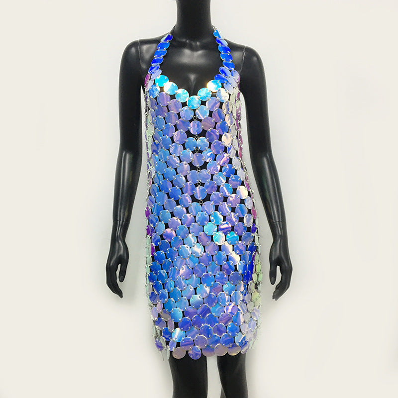 Iridescent Disc Festival Dresses for Women