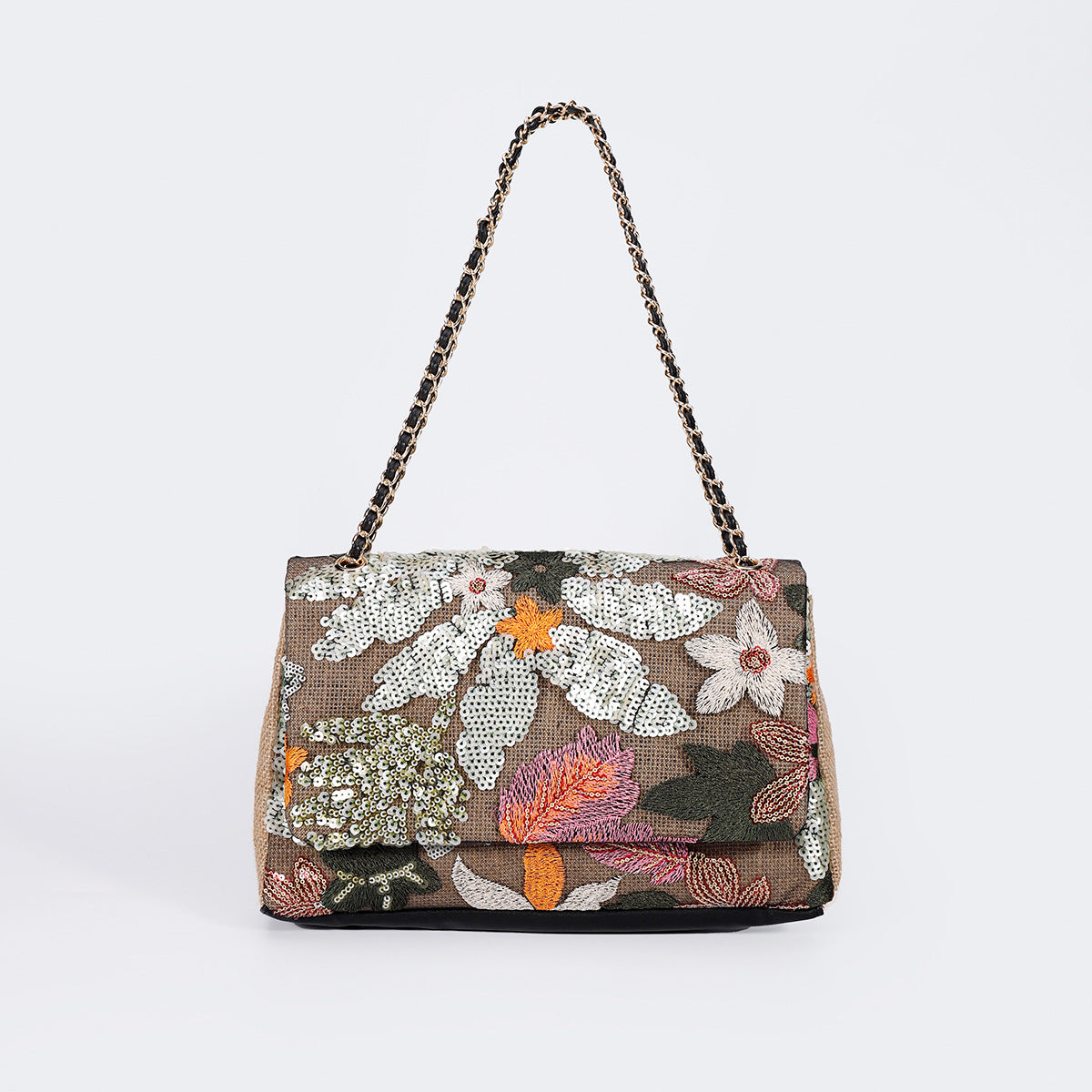 New Mother's Day Gift: Embroidered Sequin Summer Woven Straw Bag