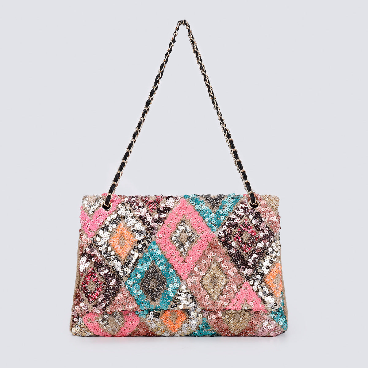 New Mother's Day Gift: Embroidered Sequin Summer Woven Straw Bag
