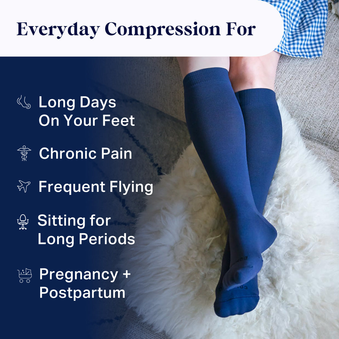 Knee-High Compression Socks – Solid