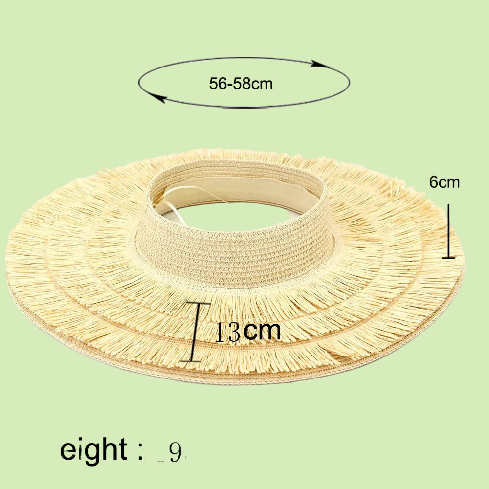 Designer empty top visor hat for woman