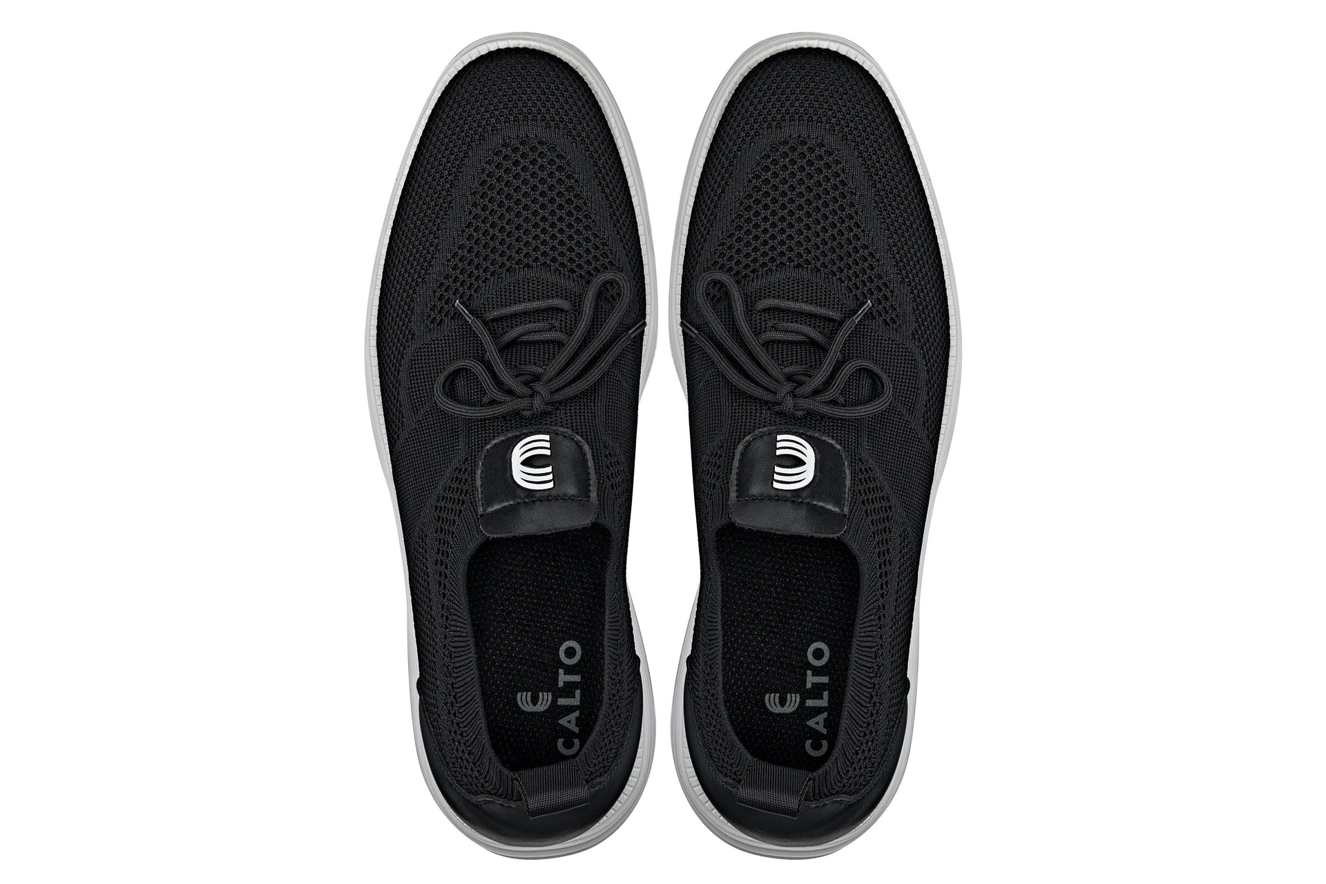 (Black) - Lace Up Casual Walker - Lightweight