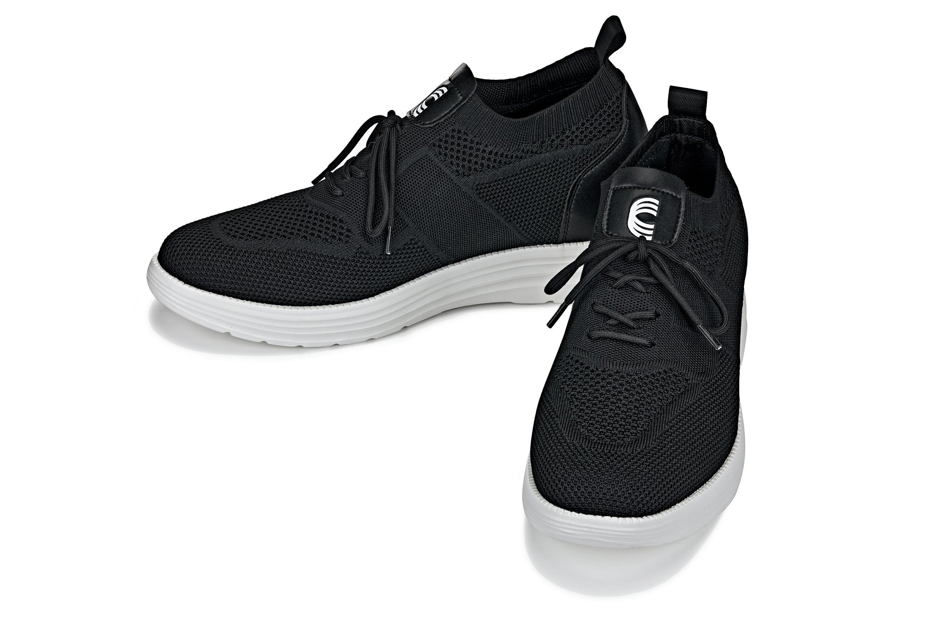 (Black) - Lace Up Casual Walker - Lightweight