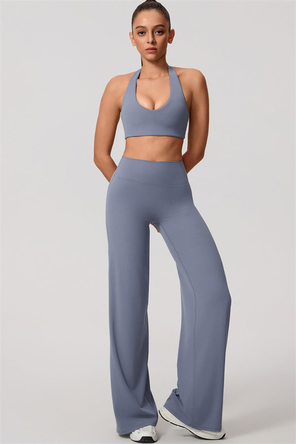 Nestle Hollow-Back Halter Sports Bra
