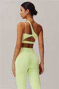 Blissful Rose One-Shoulder Sports Bra & Leggings Set
