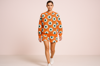 AOP Crusta Orange - Pastel Pink